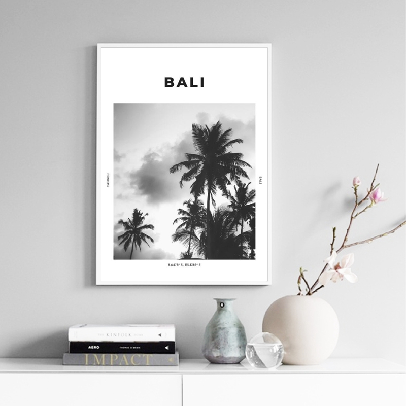 Bali Travel Print Black White  - Photography Bali ulasan dan harga