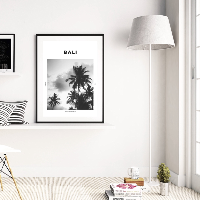 Bali Travel Print Black White  - Photography Bali ulasan dan harga
