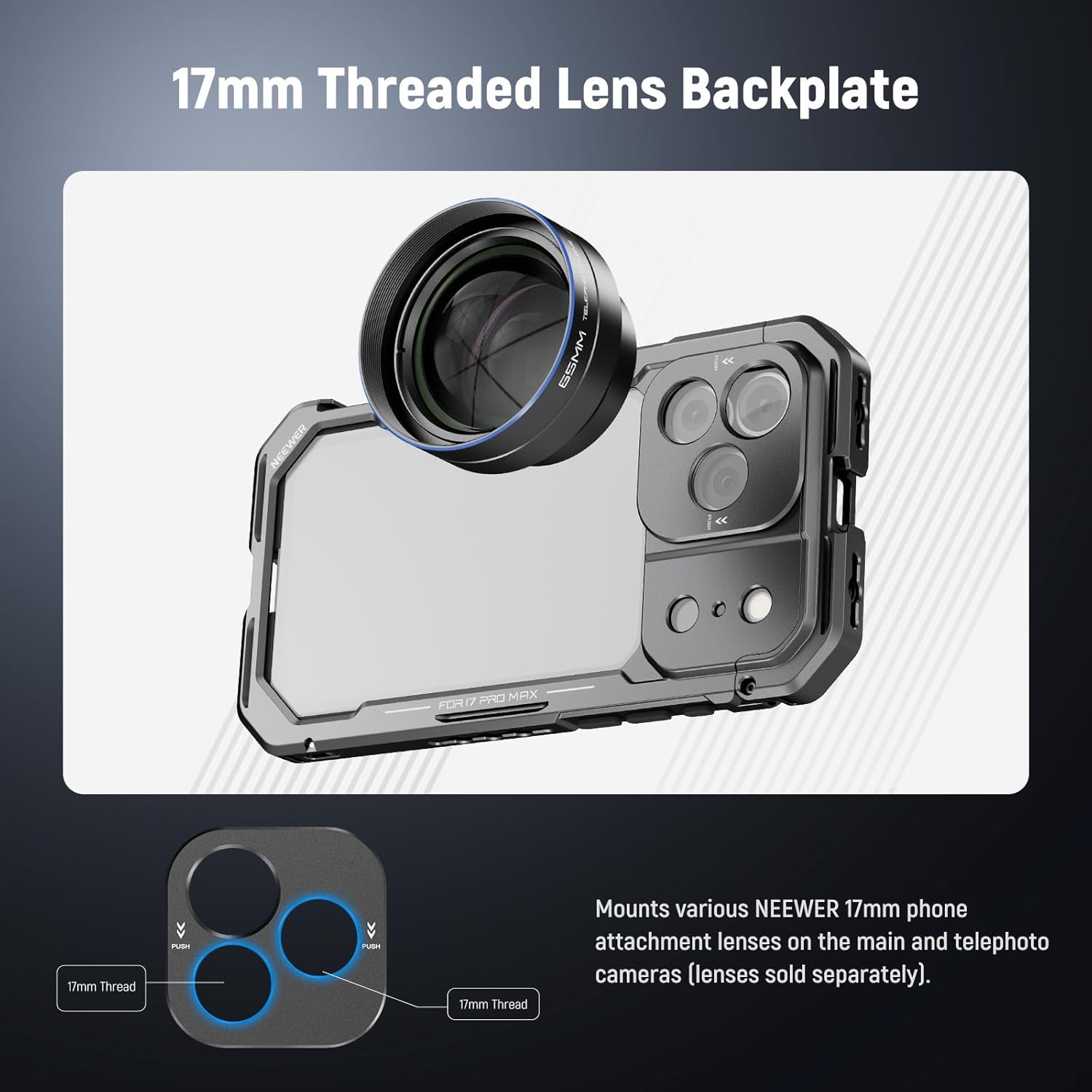 NEEWER Phone Cage for iPhone 1 - Camera Cage Rig ulasan dan harga