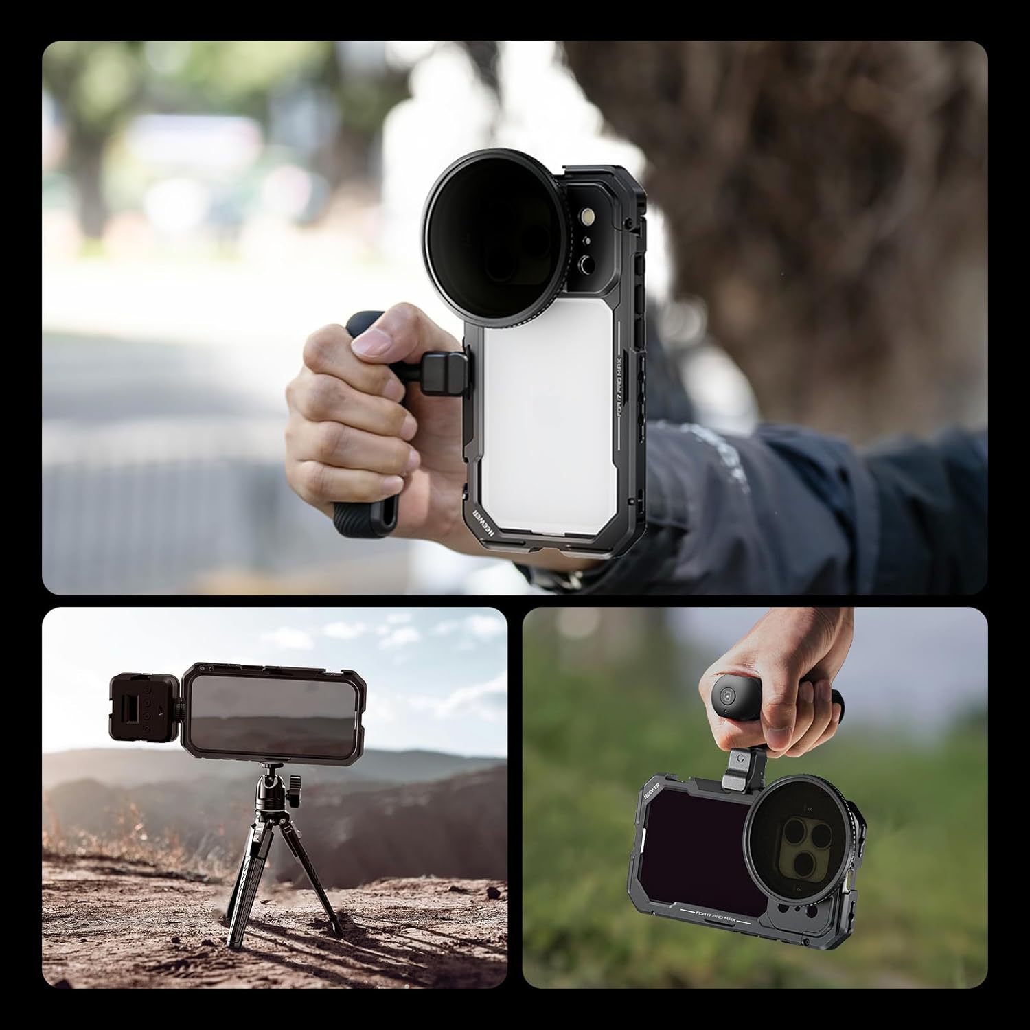 NEEWER Phone Cage for iPhone 1 - Camera Cage Rig ulasan dan harga