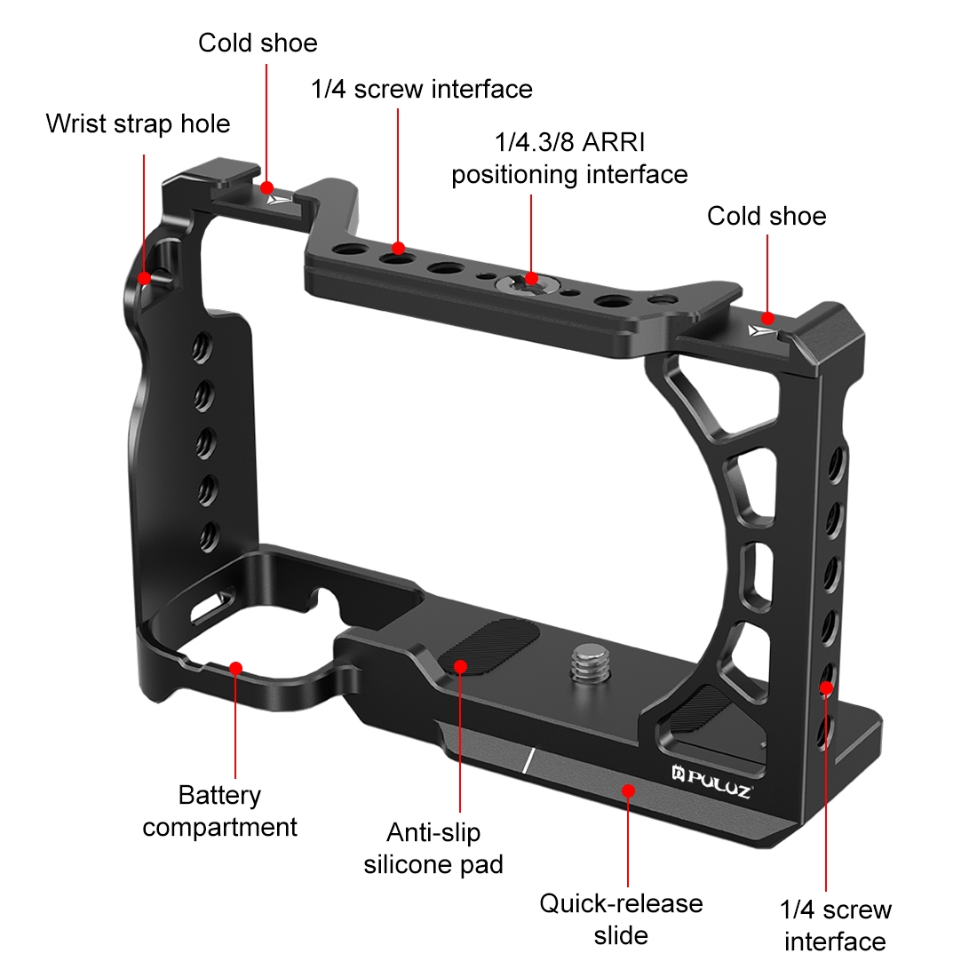 PULUZ Metal Camera Cage Expans - Camera Cage Rig ulasan dan harga