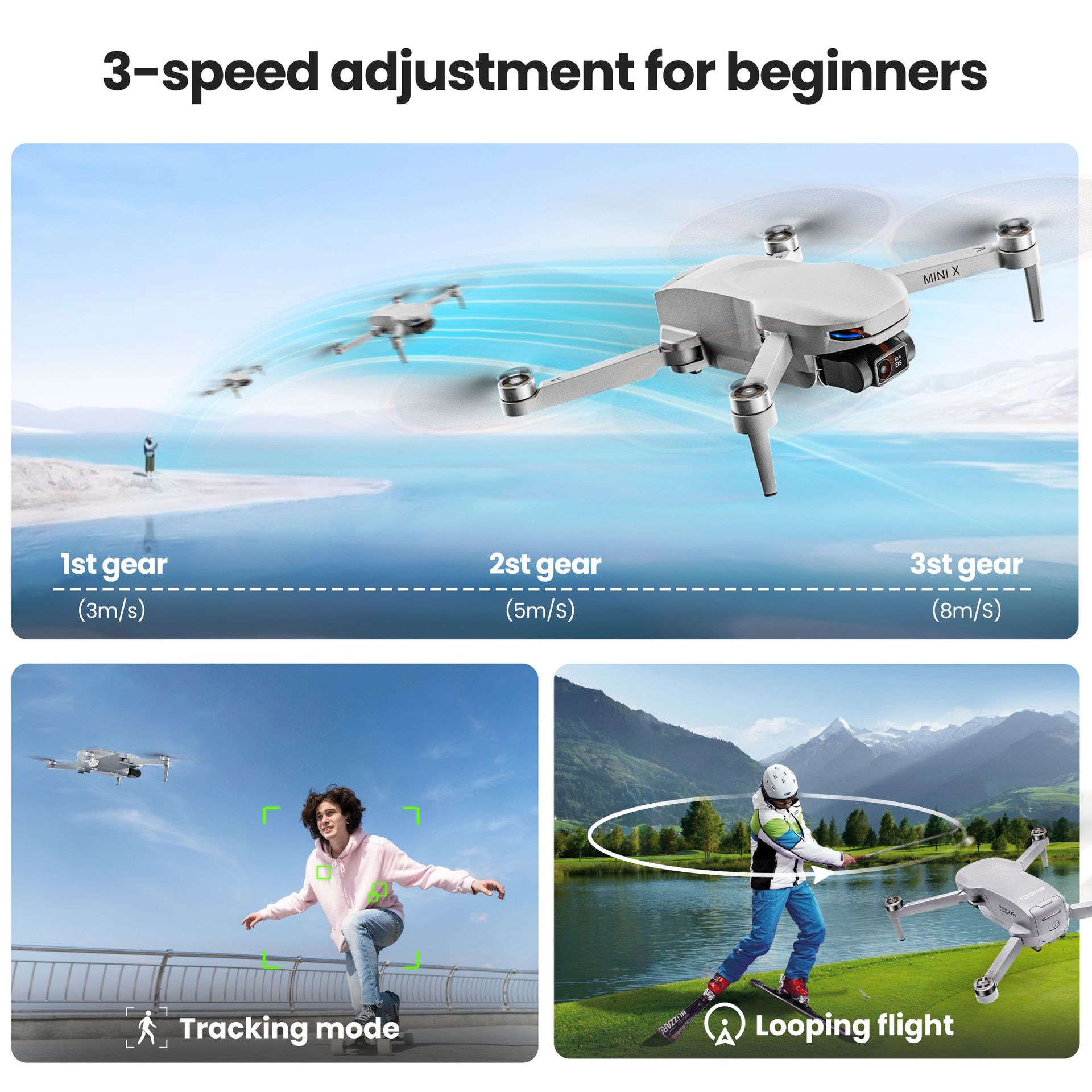 4K HD Aerial Drone, RC Quadcop - Photography High Key ulasan dan harga