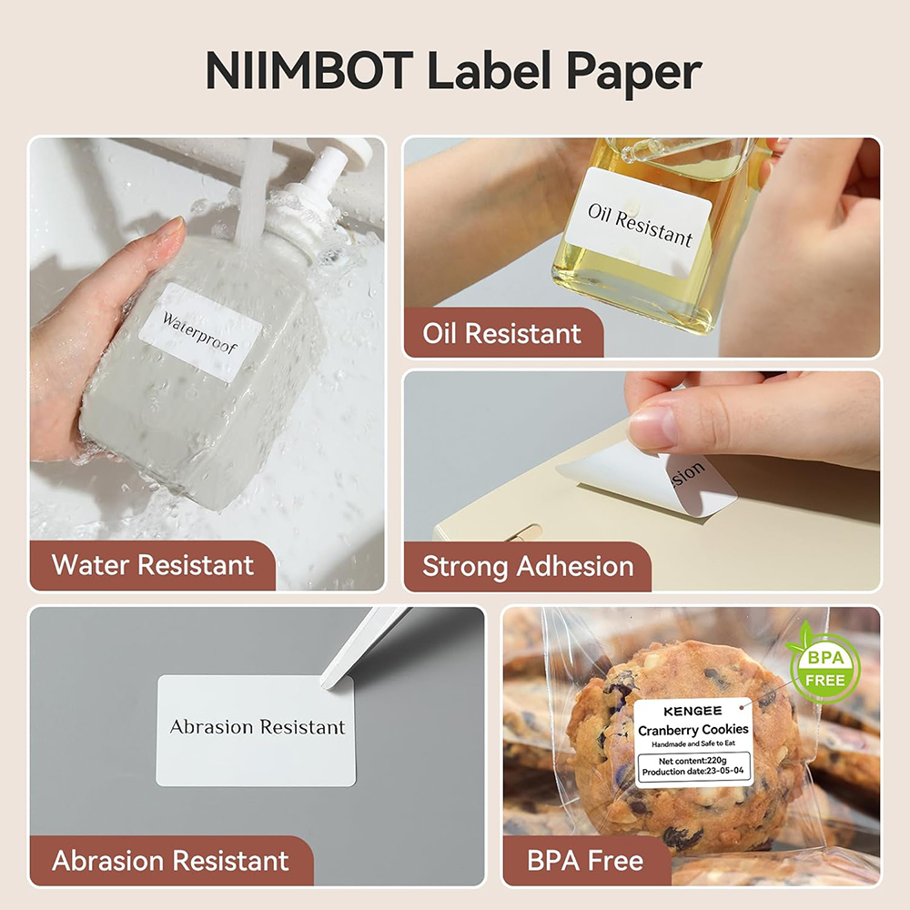 NIIMBOT Thermal Label for B1 B - Photography Logo ulasan dan harga