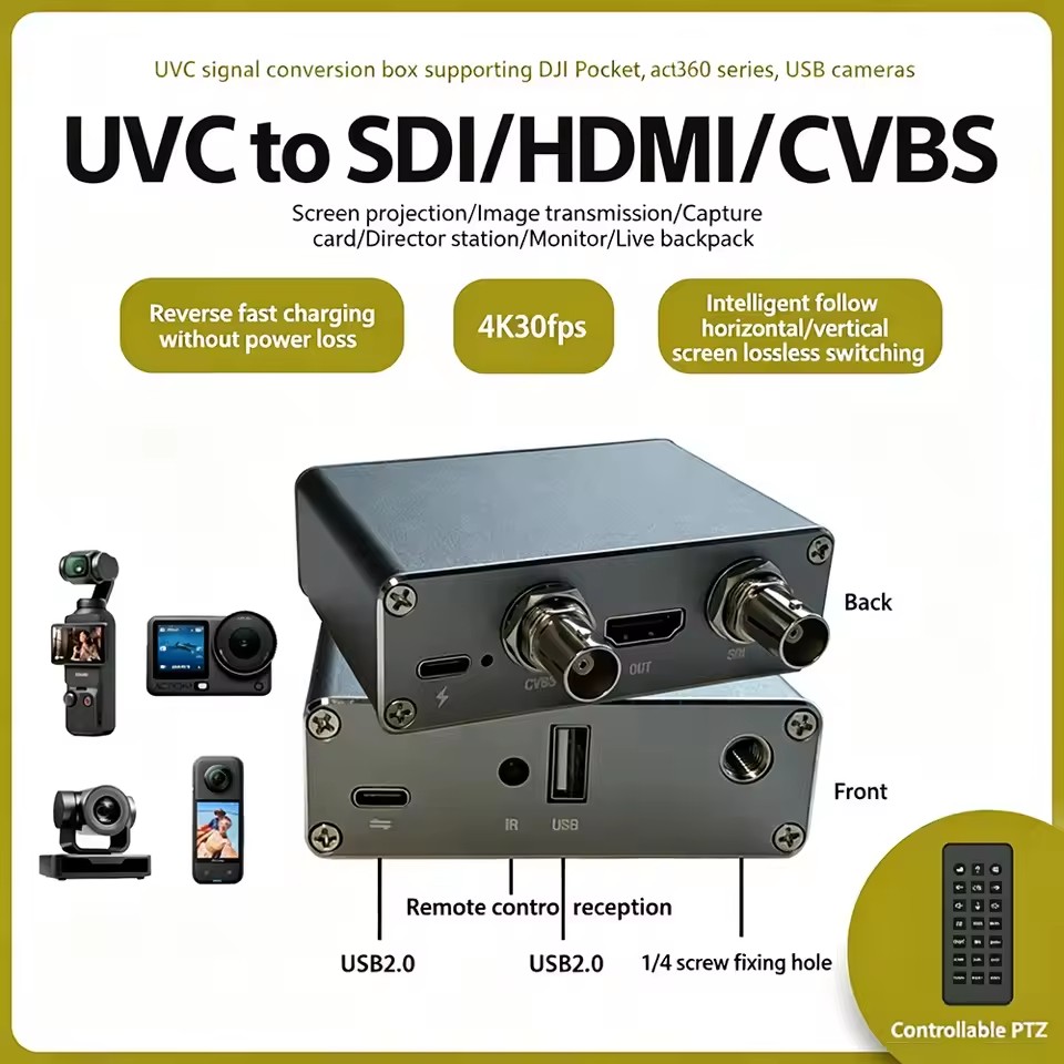 4K UVC To SDI HDMI CVBS Conver - Insta360 Camera X3 ulasan dan harga