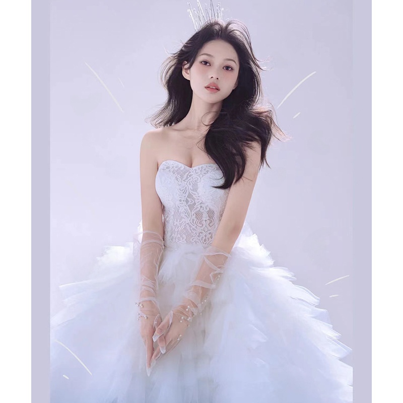 Sweet Princess Style Blue Stra - Photography Wedding ulasan dan harga