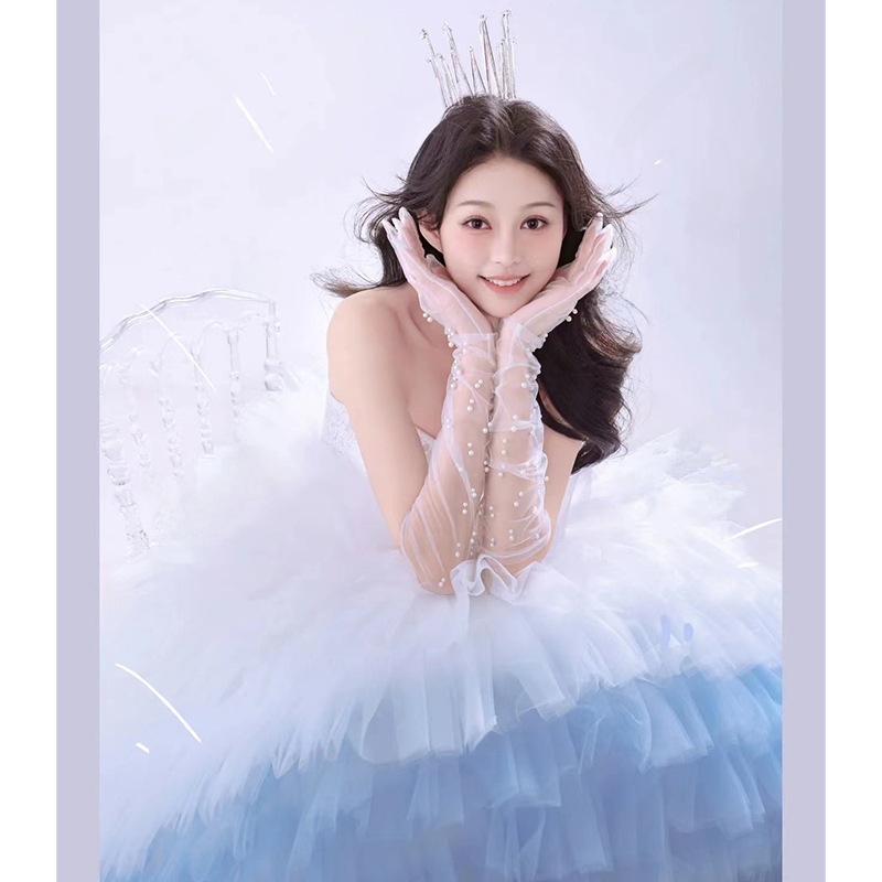 Sweet Princess Style Blue Stra - Photography Wedding ulasan dan harga