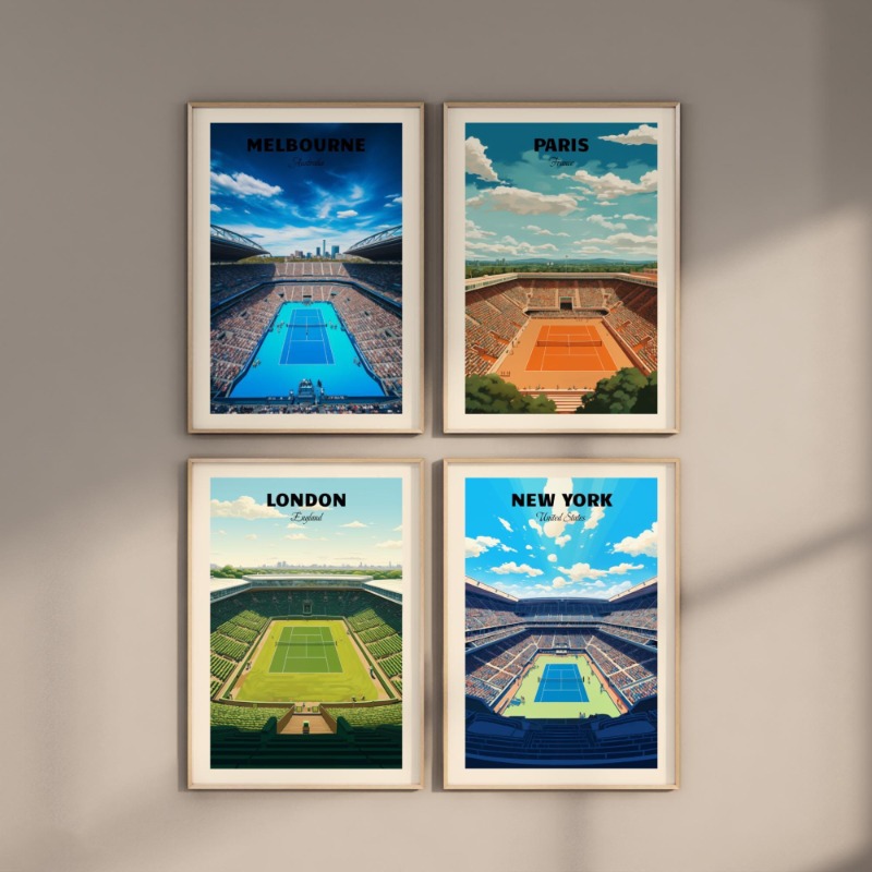 Tennis Majors Poster London Ne - Photography Major ulasan dan harga