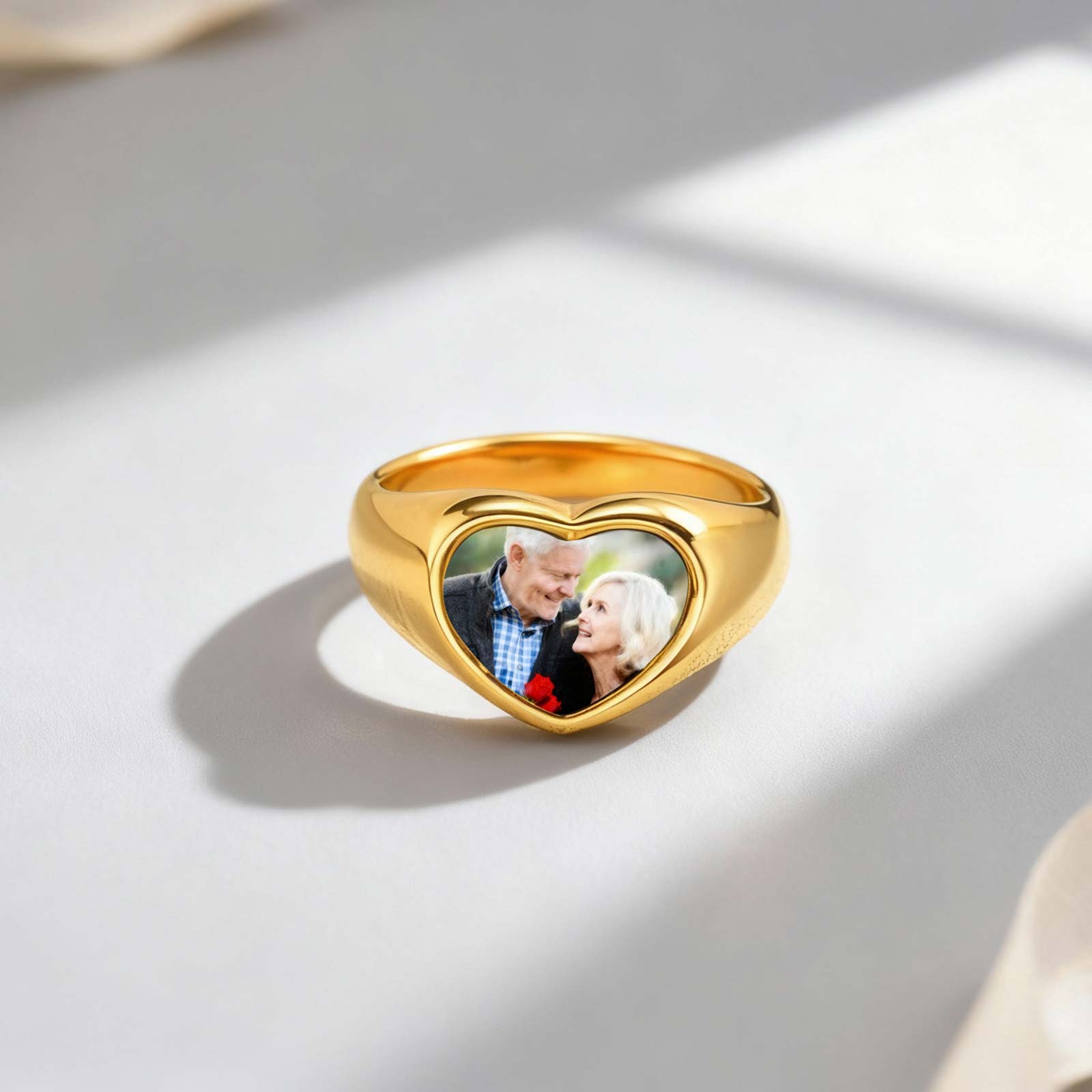 Custom Photo Signet Ring for W - Photography Logo ulasan dan harga
