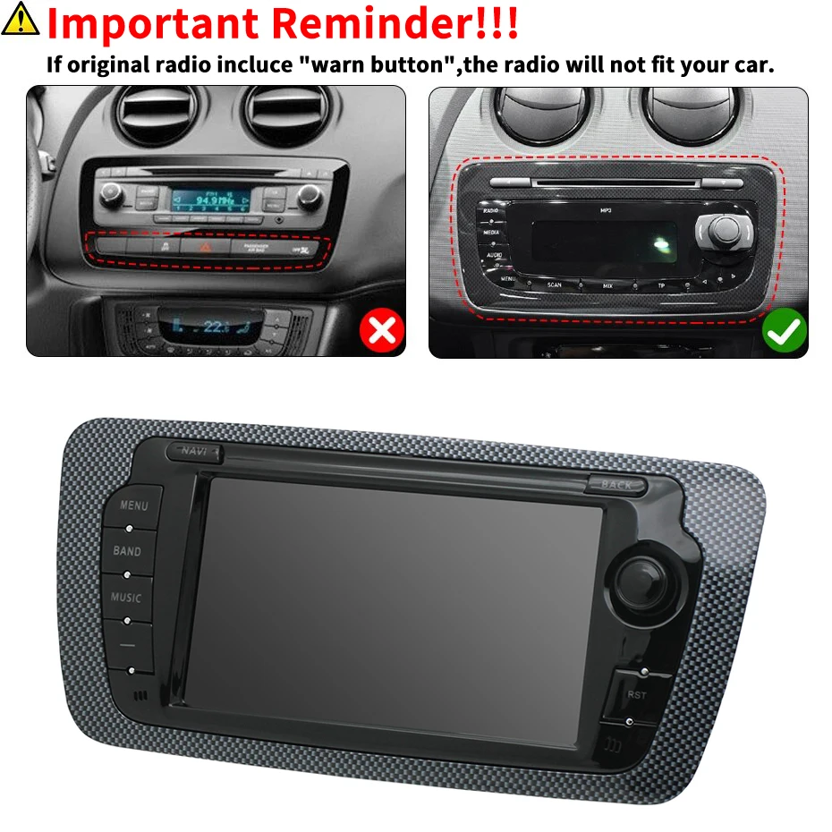 2 Din Car Radio for Seat Ibiza - Photograph Mp3 ulasan dan harga