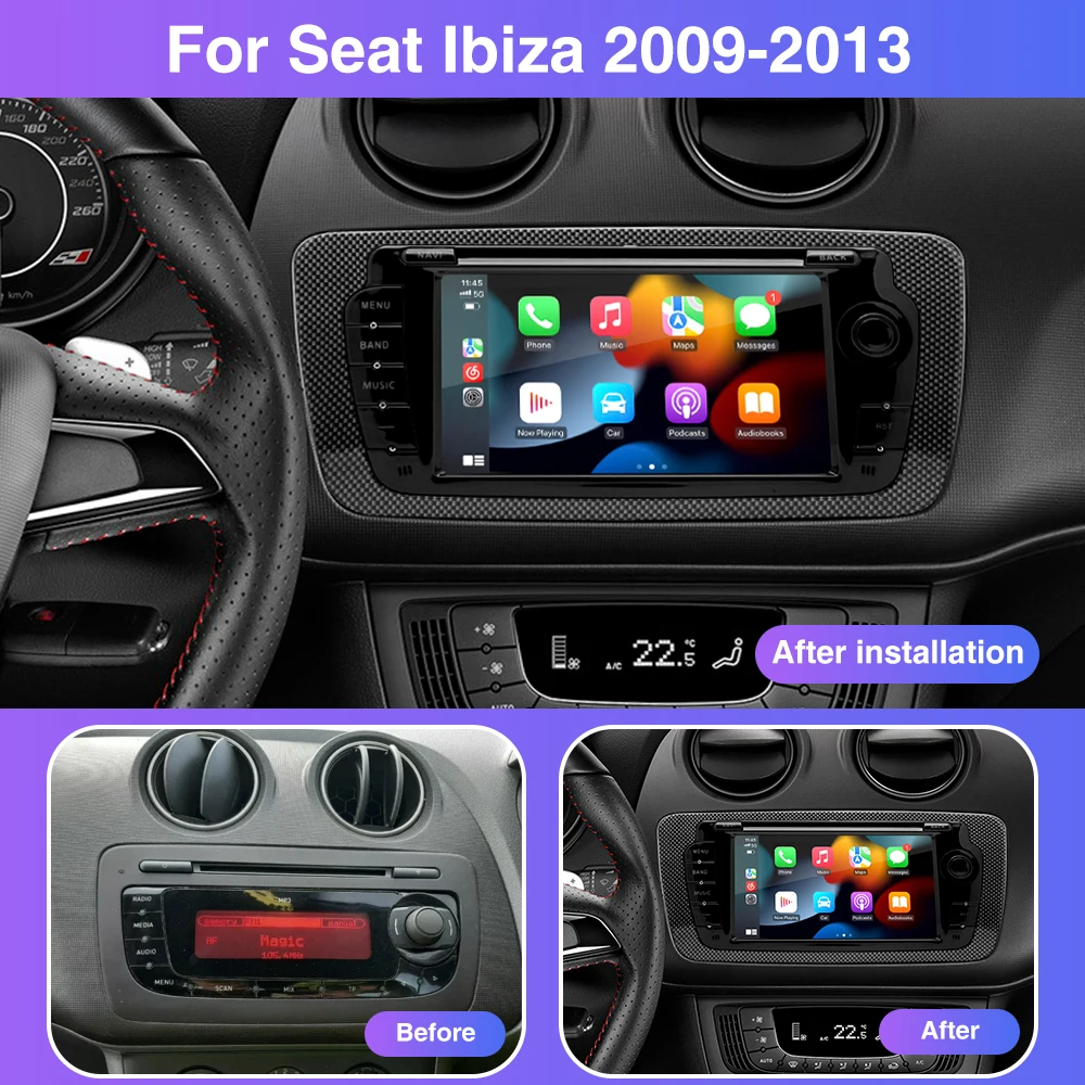 2 Din Car Radio for Seat Ibiza - Photograph Mp3 ulasan dan harga