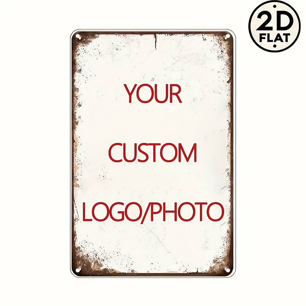 Custom Metal Tin Sign Personal - Photography Logo ulasan dan harga