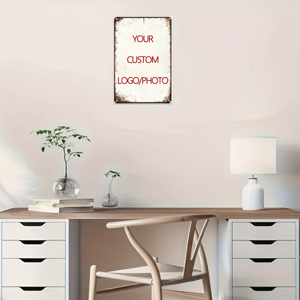 Custom Metal Tin Sign Personal - Photography Logo ulasan dan harga