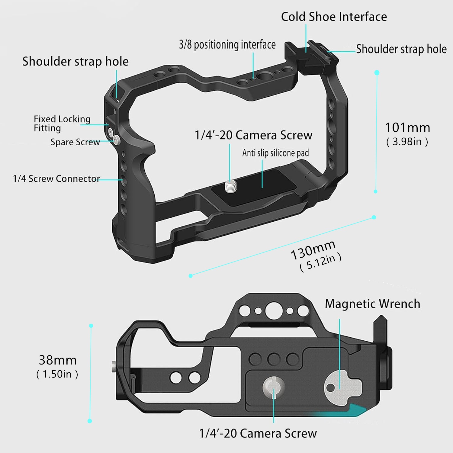 R50 Camera Cage for Canon EOS  - Camera Cage Rig ulasan dan harga