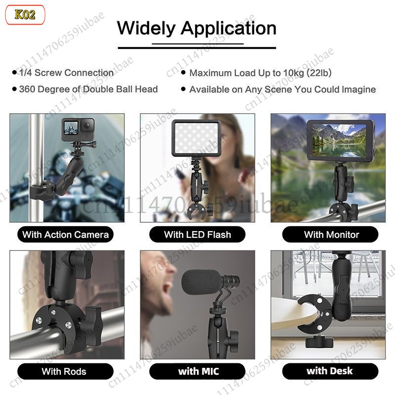 Super Clamp Mount Bike Motorcy - Insta360 Camera X3 ulasan dan harga
