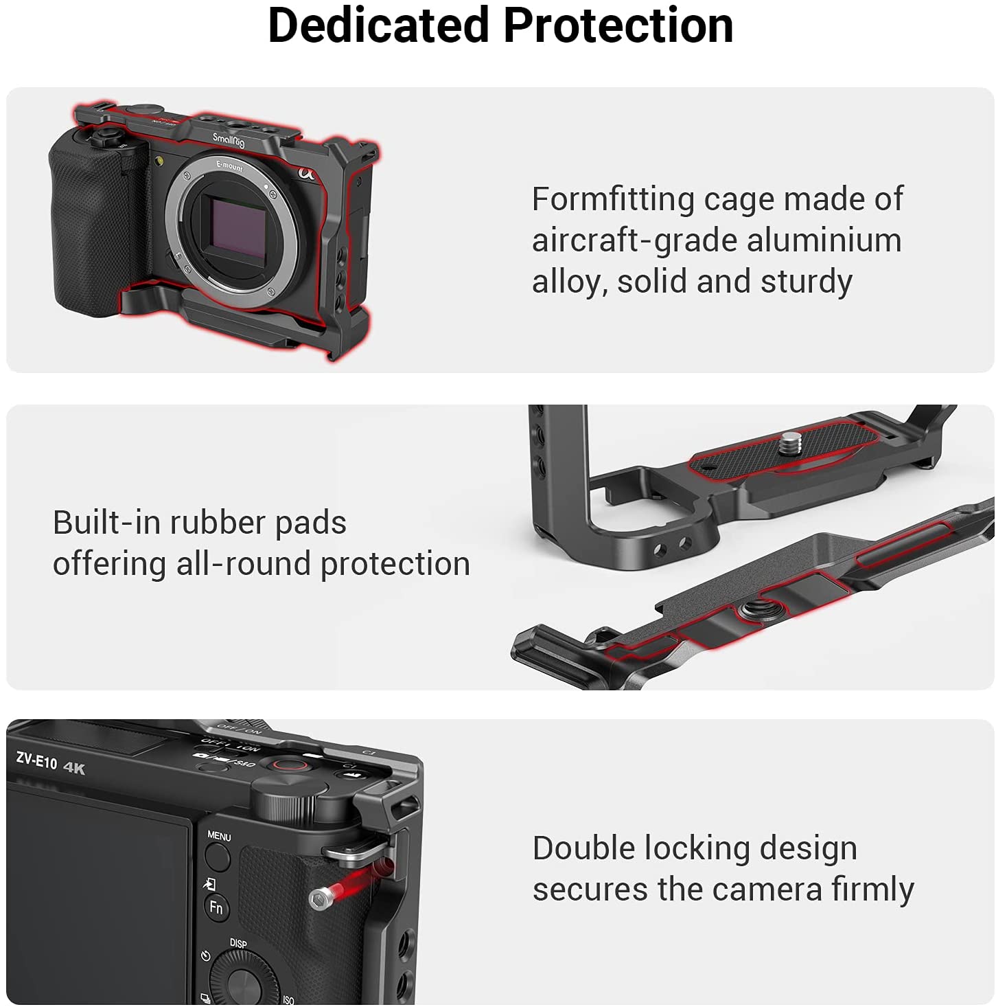 SmallRig for Sony ZVE10 Camera - Camera Cage Rig ulasan dan harga